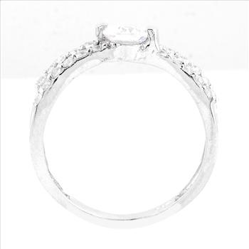 NO RESERVE 2.63 Ct Cubic Zirconia 925 Sterling Silver Ring