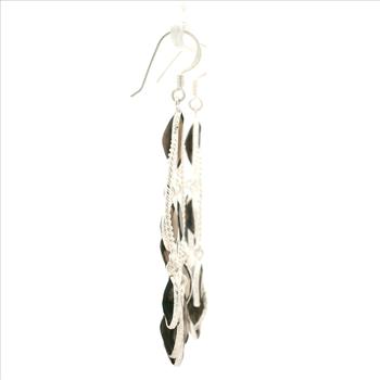 NO RESERVE 27.10 Ct Smoky Quartz 925 Sterling Silver Earrings