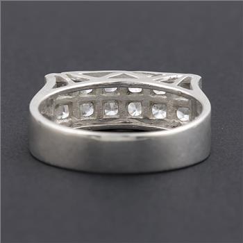 NO RESERVE 2.78 Ct Cubic Zirconia 925 Sterling Silver Ring