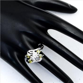 NO RESERVE 2.89 Ct Cubic Zirconia 925 Sterling Silver Ring