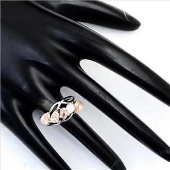 NO RESERVE 2.93 Ct Cubic Zirconia 925 Sterling Silver Ring