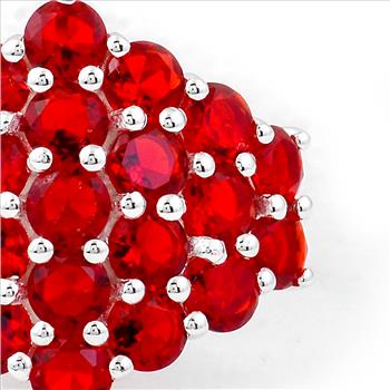 NO RESERVE 3.02 Ct Round Created Ruby 925 Sterling Silver Ring