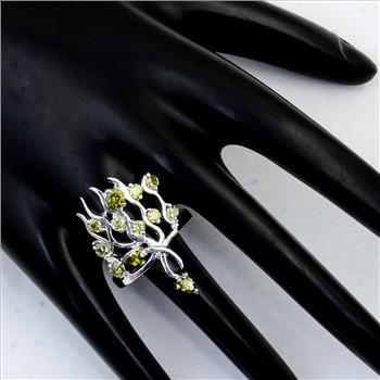 NO RESERVE 3.45 Ct Cubic Zirconia 925 Sterling Silver Ring