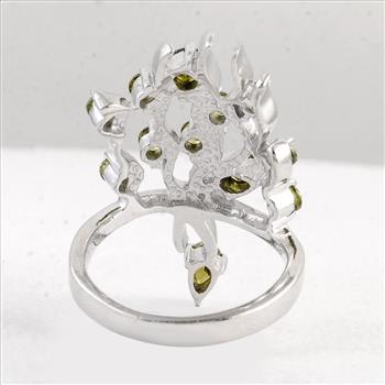 NO RESERVE 3.45 Ct Cubic Zirconia 925 Sterling Silver Ring