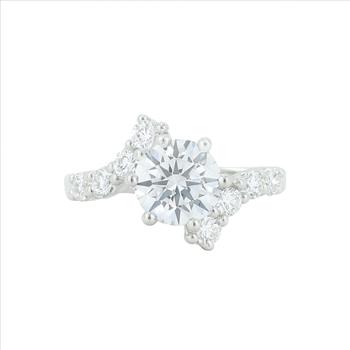 NO RESERVE 3.47 Ct Cubic Zirconia 925 Sterling Silver Ring