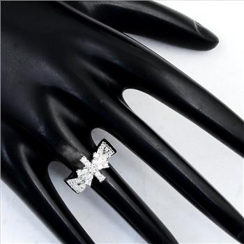 NO RESERVE 3.53 Ct Cubic Zirconia 925 Sterling Silver Ring
