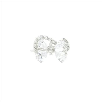 NO RESERVE 3.55 Ct Cubic Zirconia 925 Sterling Silver Ring