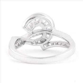 NO RESERVE 3.55 Ct Cubic Zirconia 925 Sterling Silver Ring