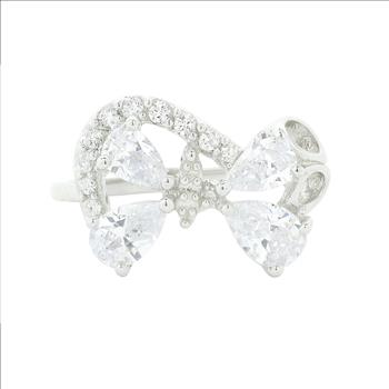 NO RESERVE 3.55 Ct Cubic Zirconia 925 Sterling Silver Ring