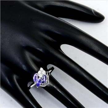 NO RESERVE 3.81 Ct Cubic Zirconia 925 Sterling Silver Ring