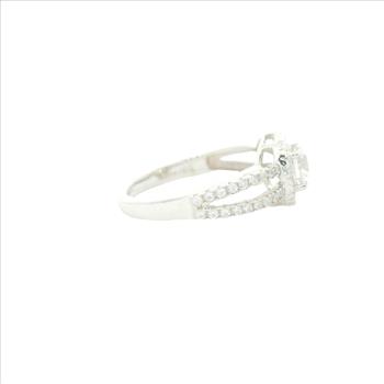 NO RESERVE 3.93 Ct Cubic Zirconia 925 Sterling Silver Ring