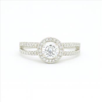 NO RESERVE 3.93 Ct Cubic Zirconia 925 Sterling Silver Ring