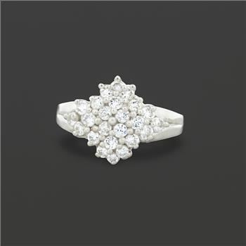 NO RESERVE 4.00 Ct Cubic Zirconia 925 Sterling Silver Ring