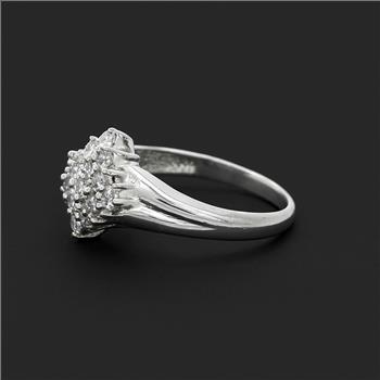 NO RESERVE 4.00 Ct Cubic Zirconia 925 Sterling Silver Ring