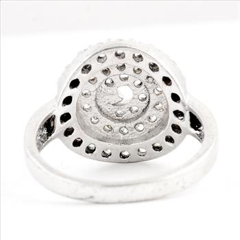 NO RESERVE 4.08 Ct Cubic Zirconia 925 Sterling Silver Ring