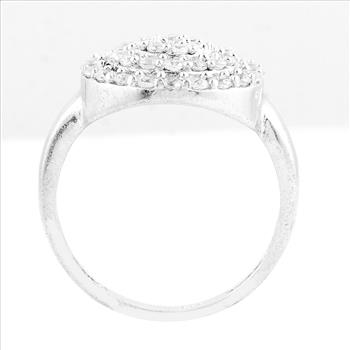 NO RESERVE 4.08 Ct Cubic Zirconia 925 Sterling Silver Ring