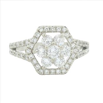 NO RESERVE 4.13 Ct Cubic Zirconia 925 Sterling Silver Ring