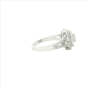NO RESERVE 4.13 Ct Cubic Zirconia 925 Sterling Silver Ring