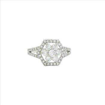 NO RESERVE 4.13 Ct Cubic Zirconia 925 Sterling Silver Ring