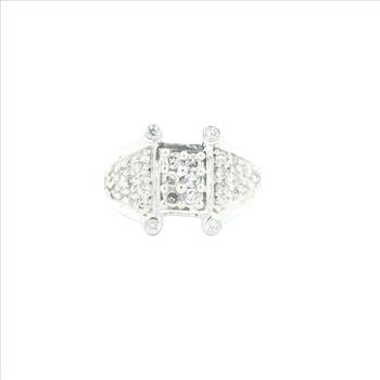 NO RESERVE 4.15 Ct Cubic Zirconia 925 Sterling Silver Ring