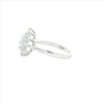 NO RESERVE 4.22 Ct Cubic Zirconia 925 Sterling Silver Ring