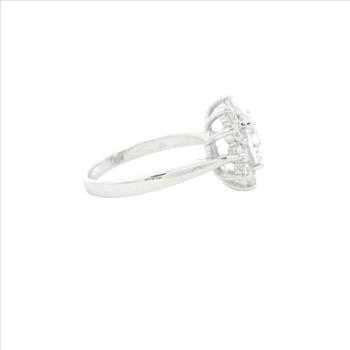 NO RESERVE 4.22 Ct Cubic Zirconia 925 Sterling Silver Ring