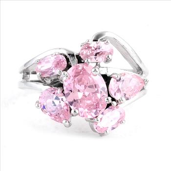 NO RESERVE 4.64 Ct Cubic Zirconia 925 Sterling Silver Ring