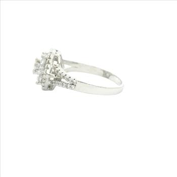 NO RESERVE 5.06 Ct Cubic Zirconia 925 Sterling Silver Ring