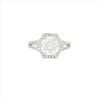 NO RESERVE 5.06 Ct Cubic Zirconia 925 Sterling Silver Ring