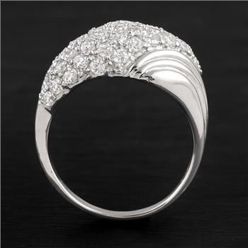 NO RESERVE 5.21 Ct Cubic Zirconia 925 Sterling Silver Ring