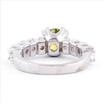 NO RESERVE 5.38 Ct Cubic Zirconia 925 Sterling Silver Ring