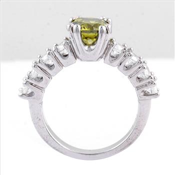 NO RESERVE 5.38 Ct Cubic Zirconia 925 Sterling Silver Ring