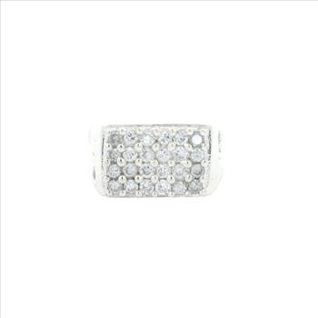 NO RESERVE 5.40 Ct Cubic Zirconia 925 Sterling Silver Ring