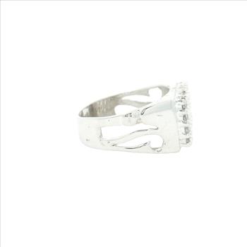 NO RESERVE 5.40 Ct Cubic Zirconia 925 Sterling Silver Ring