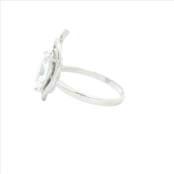 NO RESERVE 5.60 Ct Cubic Zirconia 925 Sterling Silver Ring