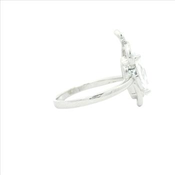 NO RESERVE 5.60 Ct Cubic Zirconia 925 Sterling Silver Ring