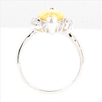 NO RESERVE 5.90 Ct Cubic Zirconia 925 Sterling Silver Ring