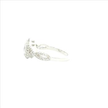 NO RESERVE 5.93 Ct Cubic Zirconia 925 Sterling Silver Ring