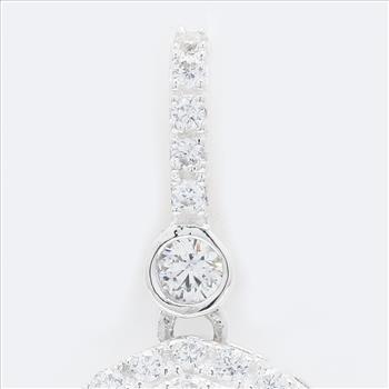 NO RESERVE 5.97 Ct Cushion Mystic Topaz, Cubic Zirconia 925 Sterling Silver Pendant