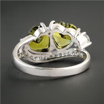 NO RESERVE 6.29 Ct Cubic Zirconia 925 Sterling Silver Ring