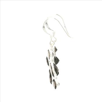NO RESERVE 7.33 Ct Smoky Quartz 925 Sterling Silver Earrings