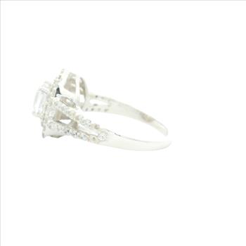 NO RESERVE 7.38 Ct Cubic Zirconia 925 Sterling Silver Ring