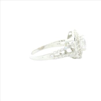 NO RESERVE 7.38 Ct Cubic Zirconia 925 Sterling Silver Ring