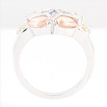 NO RESERVE 8.01 Ct Cubic Zirconia 925 Sterling Silver Ring