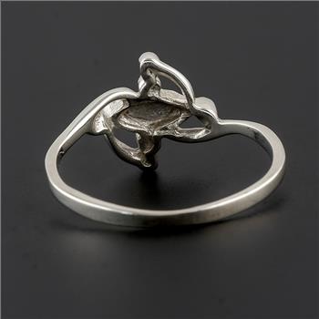 No Reserve 925 Sterling Silver 0.00 Ct Plain Ring 5