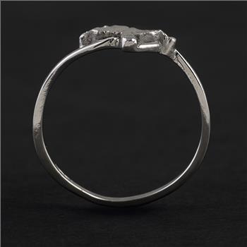 No Reserve 925 Sterling Silver 0.00 Ct Plain Ring 5