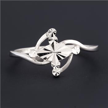 No Reserve 925 Sterling Silver 0.00 Ct Plain Ring 5 US Ring Size