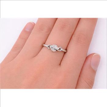 No Reserve 925 Sterling Silver 0.00 Ct Plain Ring 5 US Ring Size
