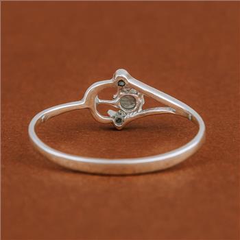 No Reserve 925 Sterling Silver 0.00 Ct Plain Ring 6 US Ring Size