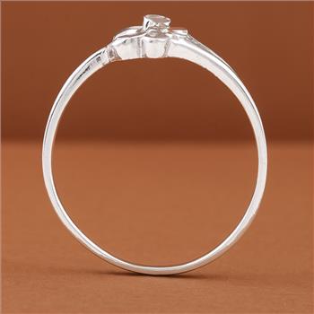 No Reserve 925 Sterling Silver 0.00 Ct Plain Ring 6 US Ring Size